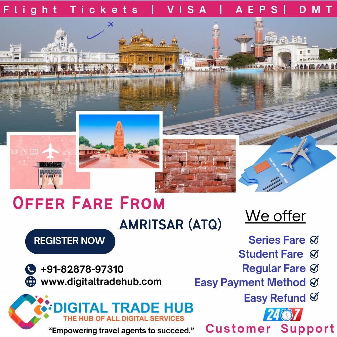 B2B Fare from Amritsar